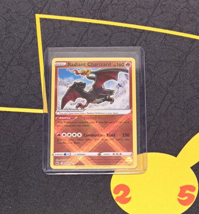 Radiant Charizard 020159 Crown Zenith Pokemon Karte Neu Kaufen Auf Ricardo 9209