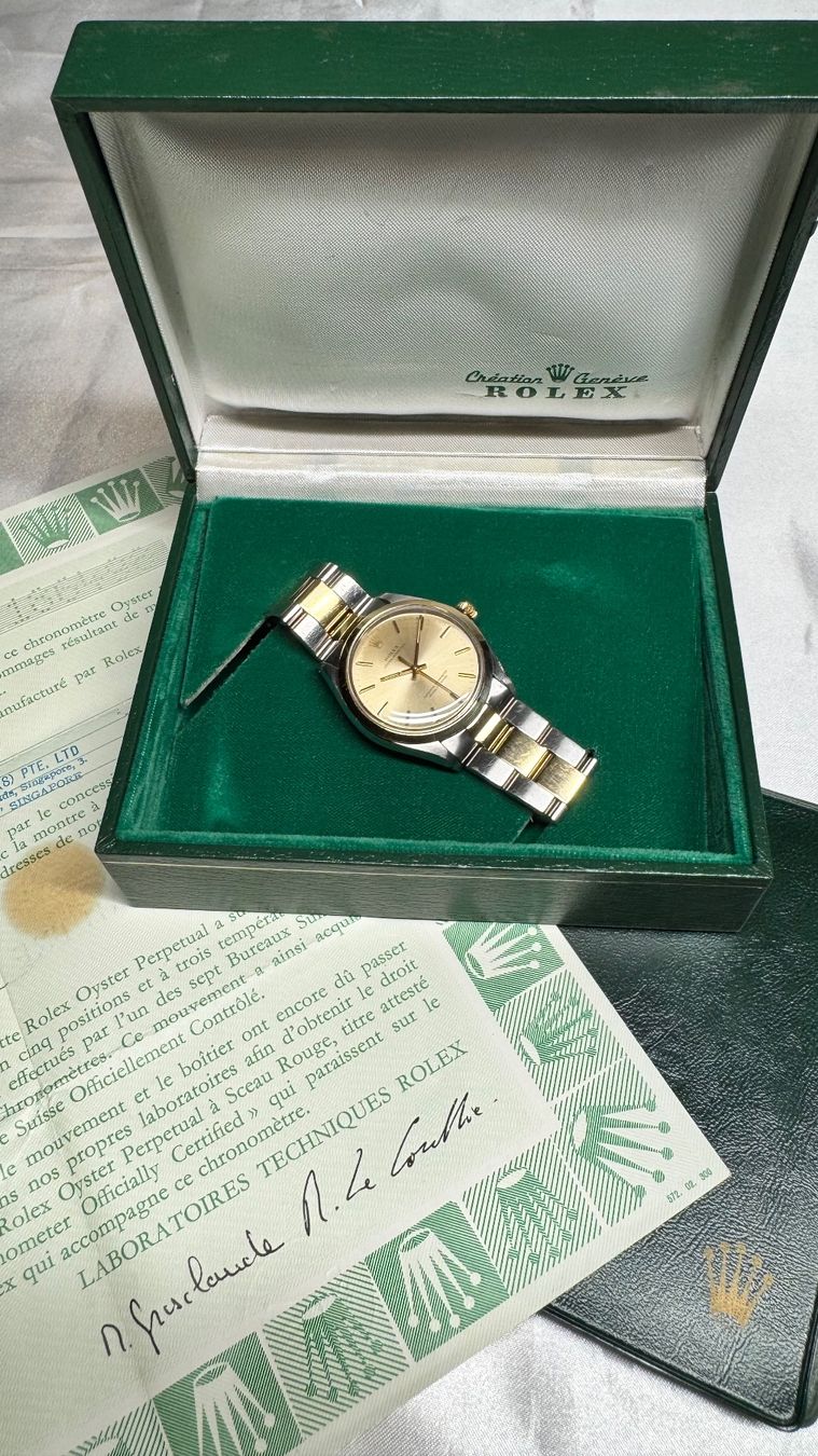 Rolex Orologi: Rolex Oyster Perpetual im Fullset – Usato da Untersiggenthal venduto da TimeandShine