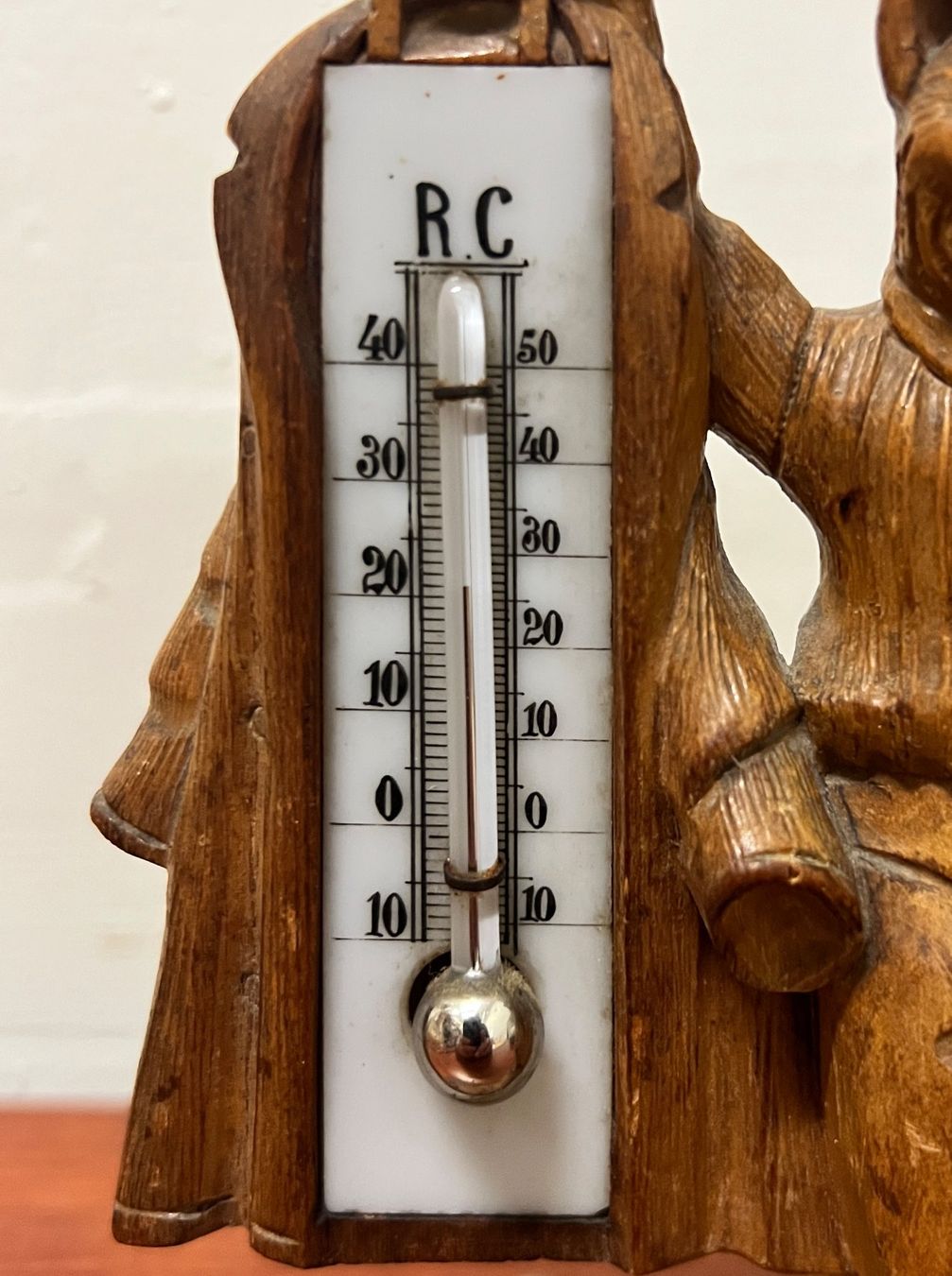 Sculture & Statue: Geschnitzter Holzbär mit Thermometer, Brienzer Tradition – Usato da Basel venduto da jansim123 4
