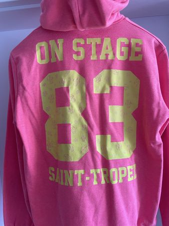 Sweat à capuche rose (Saint Tropez)