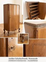 Antiker Schrank aus Holz mit Ausziehfächern