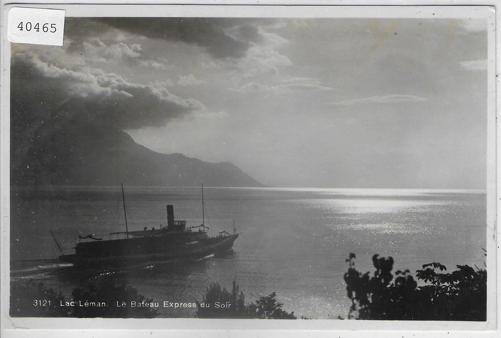 Cartoline postali: Geneve - Le Bateau Express du Soir – Usato da Ettingen venduto da Kartenplanet