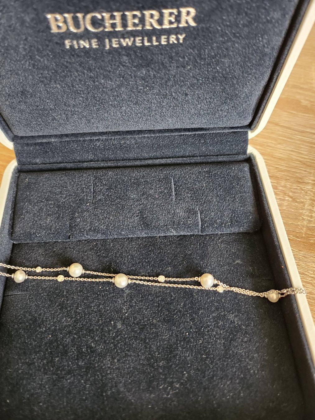 Bucherer Bracciali & Braccialetti: Bracelet " Bucherer " . Weissgold 18k, Perlen – Usato da Dietikon venduto da Oxana01 1