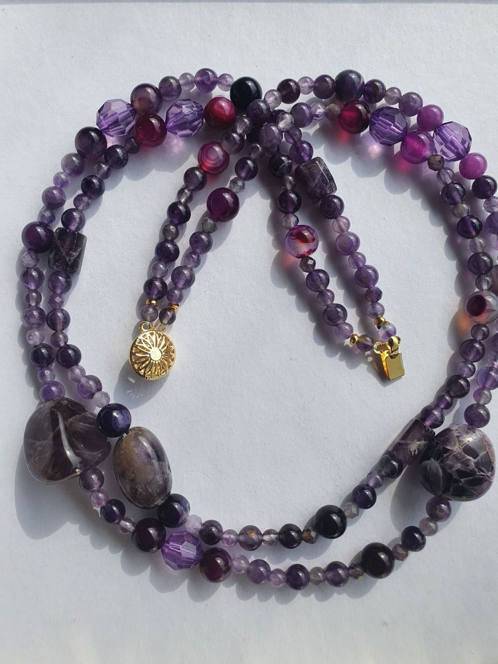 Catenine: Einzigartig Kette. Amethyst mit Agate – Nuovo (secondo la descrizione) da Benglen venduto da Meercat3 1