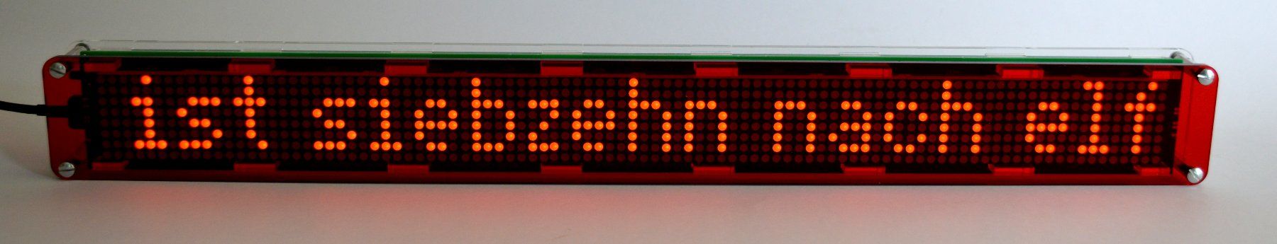 Orologi: Digitaluhr LED Matrix mit ESP32 und Wlan 42 cm – Usato da Zürich venduto da peter541 5