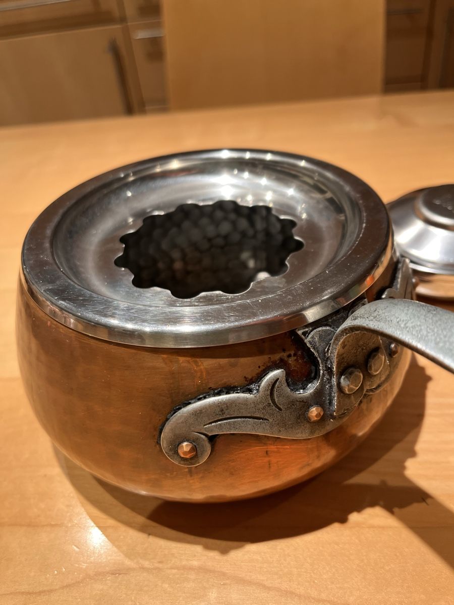 Padelle: Caquelon Kupfer, Alp Rose – Usato da oensingen venduto da Shakti4 2
