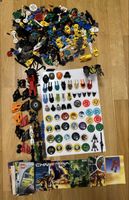 Lego Technic parts and discs, Slizer and Bionicle