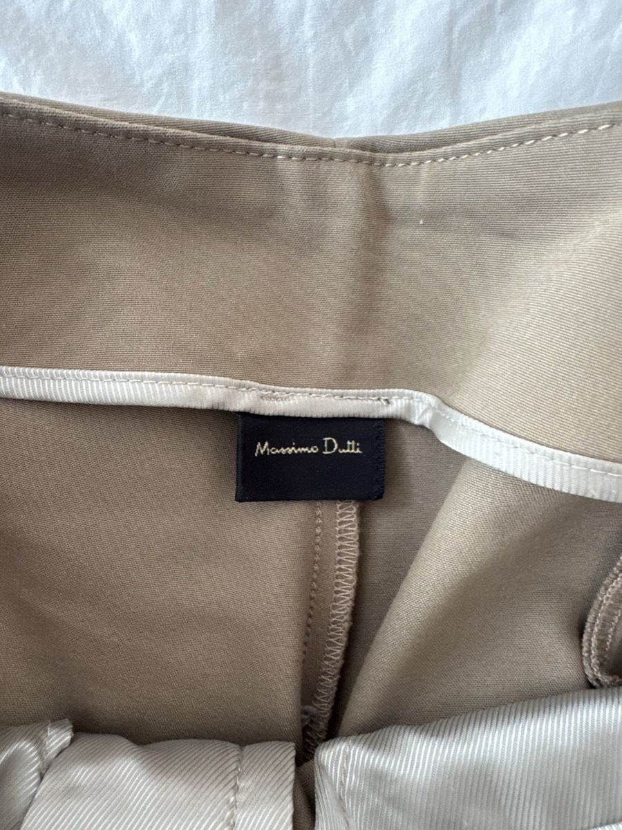 Massimo Dutti Pantaloni: Pantalon élégant Massimo Dutti beige clair taille 40 leger – Usato da Genève venduto da lejardindesvetements 3