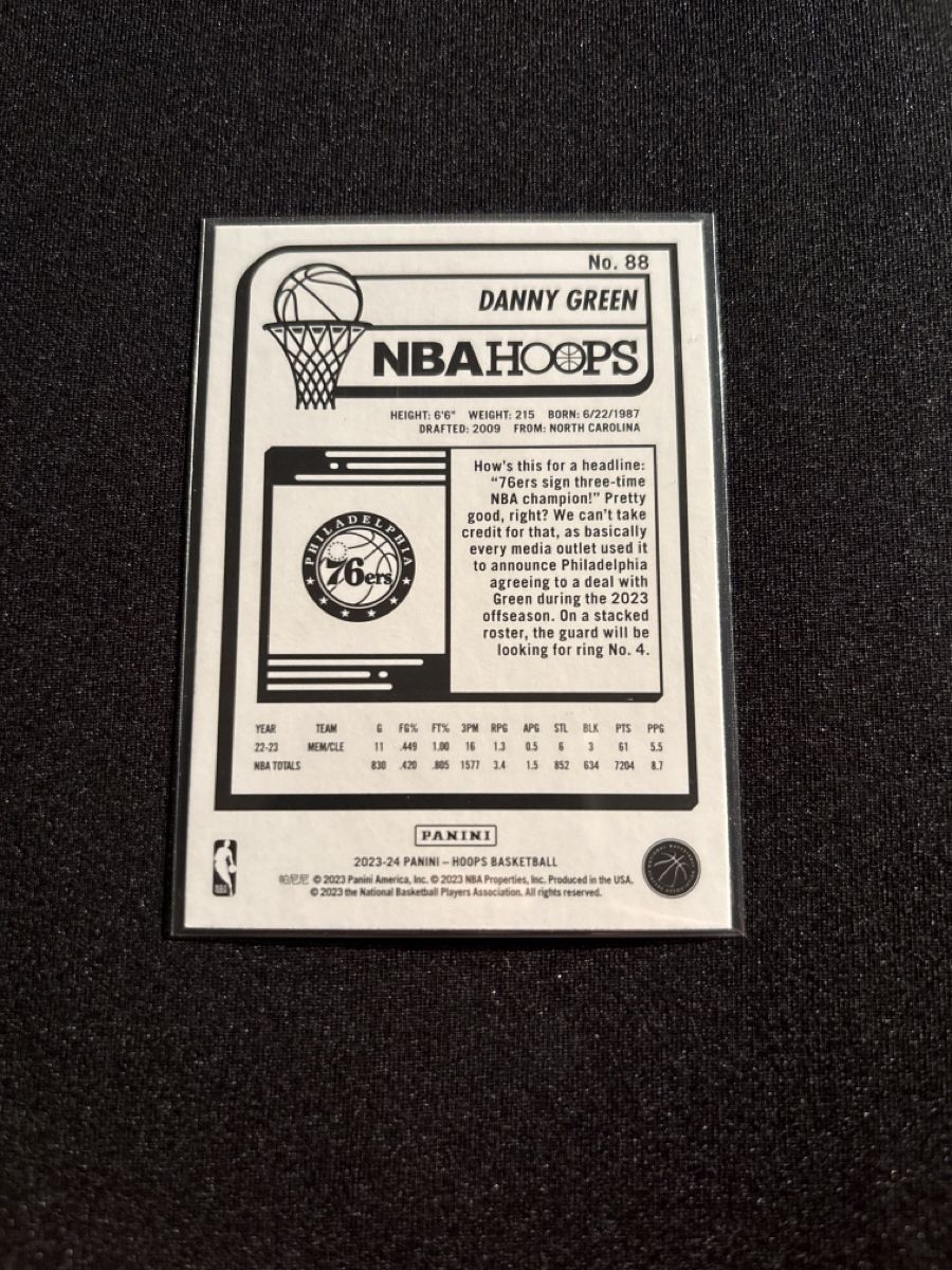 Nba Carte collezionabili: NBA Hoops - Danny Green - 76ers – Usato da Kaiseraugst venduto da Baum_12 1