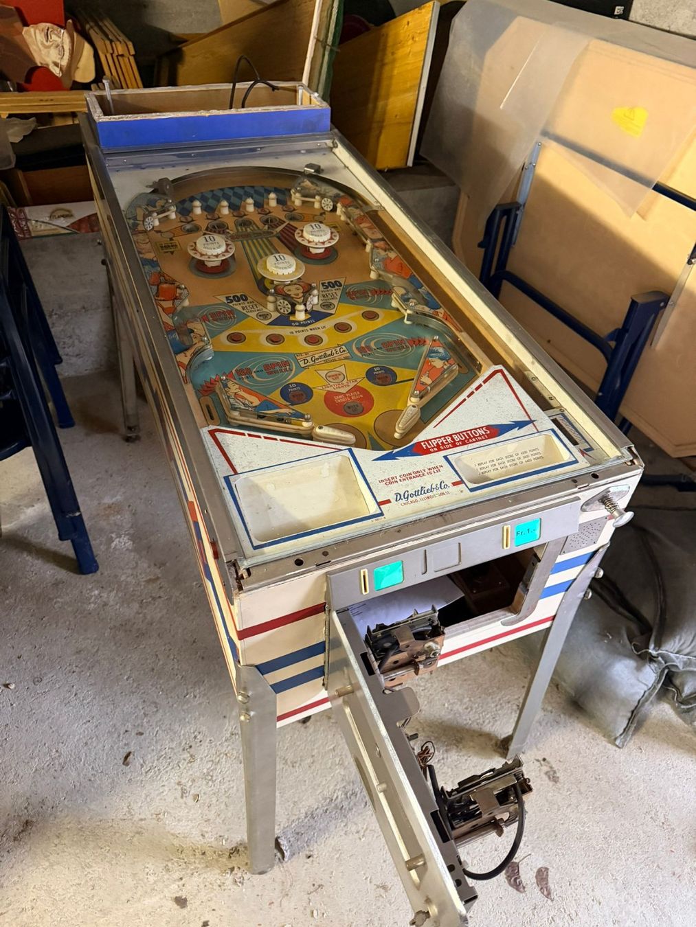 Flipper: Flipperautomat Gottlieb "Spin Wheel" (1968) – Usato da Reidermoos venduto da renkne 4