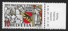 1941: 750J.Stadt Bern Nr.253 Pf Spinne auf dem Hammer **