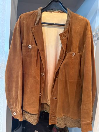 Vintage Wildleder Jacke, Grösse L, Braun - Top Zustand!