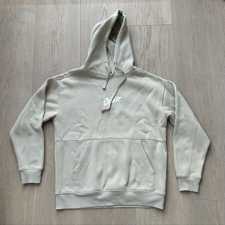 Pull & Bear STUD Cozy Beige Hoodie