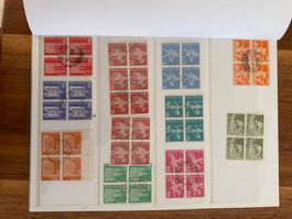 Schweizer Briefmarken Helvetia u Werbemarken