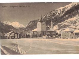 Zernez Engadin Graubünden Winter vor 1916