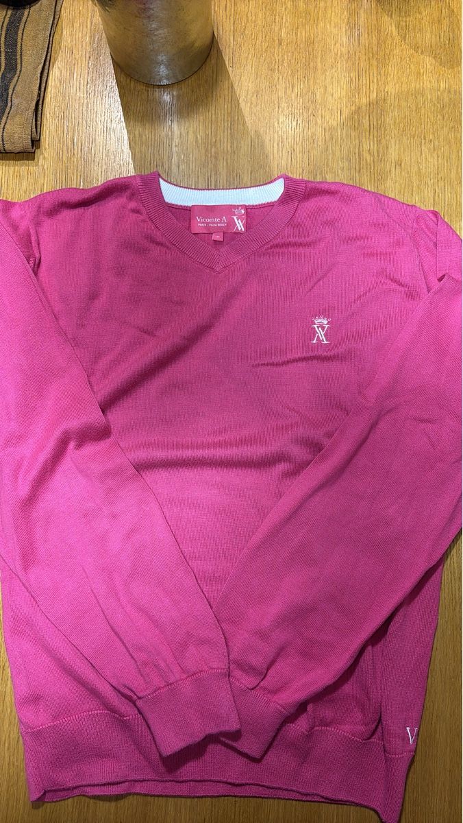 T-Shirts: Pull rose manches longues Vicomte A., taille M, comme neuf – Gebraucht aus Genève von bha_jcf5