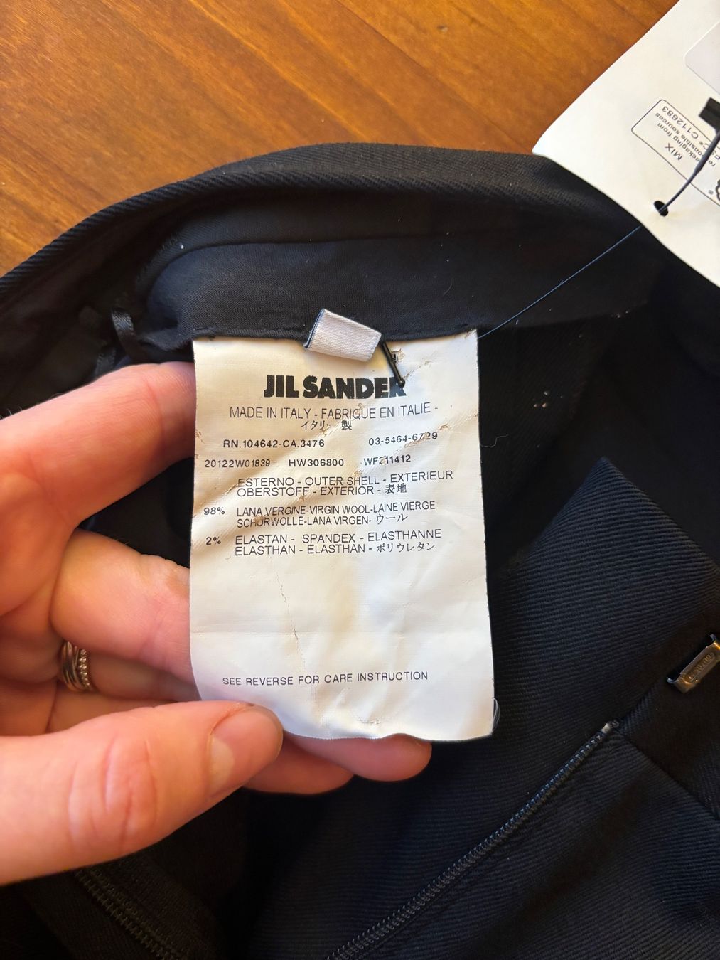 Jil Sander Pantaloni: Jil Sander virgin Wool Straight Leg Pants – Usato da Zürich venduto da Schwoni 4