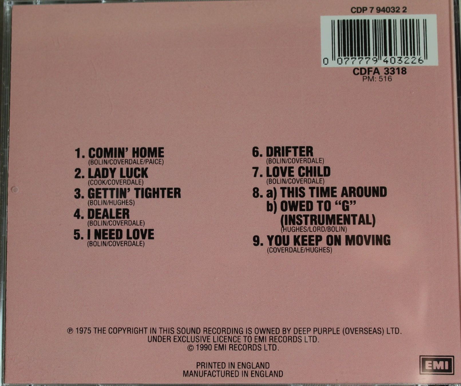 CDs: Deep purple / Come taste the band – Gebraucht aus Worblaufen von  1