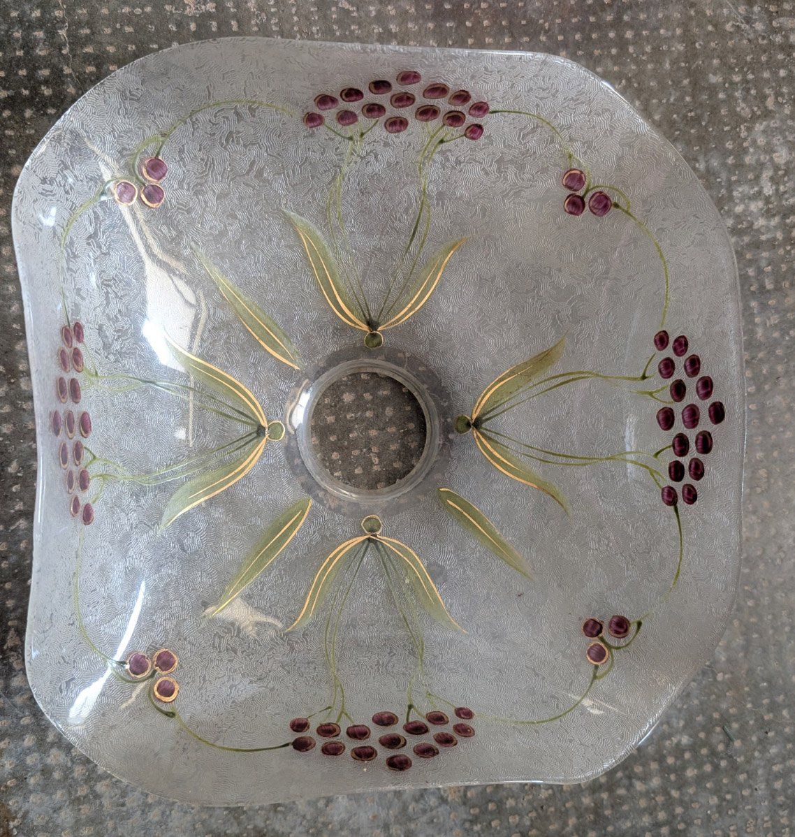 Lampenschirme: Glas Lampenschirm, Art Deco oder Jugendstil – Gebraucht aus Aeugst am Albis von Andyw 1