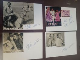 Peter Kraus  - 4x handsigniert - 80er Jahre