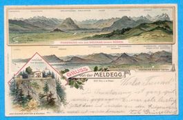 Gruss von der Meldegg 1903 - Gasthaus Meldegg Walzenhausen