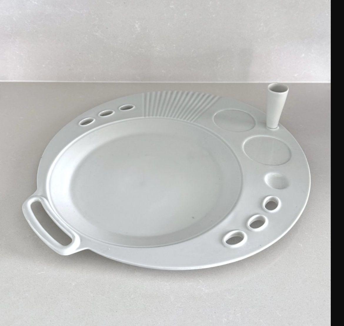 Piatti di portata: DESIGN-Massimo Morozzi Servierplatte von 1987, 2er Set – Usato da Galgenen venduto da camoli65 1