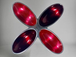 Superbe Plat apéritif Bonbonnière fonte d'aluminium émaillé