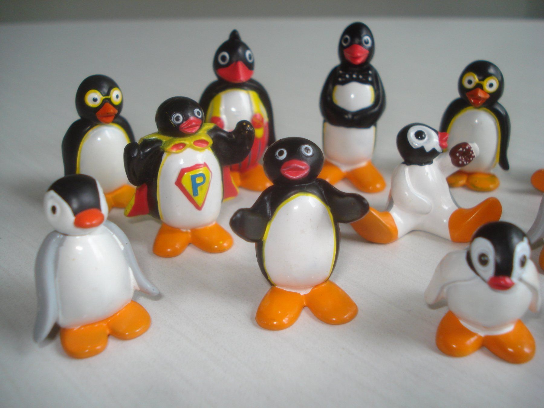 Statuette: 15 x alte Pingu Figuren original – Usato da Urdorf venduto da Tinplate01 2