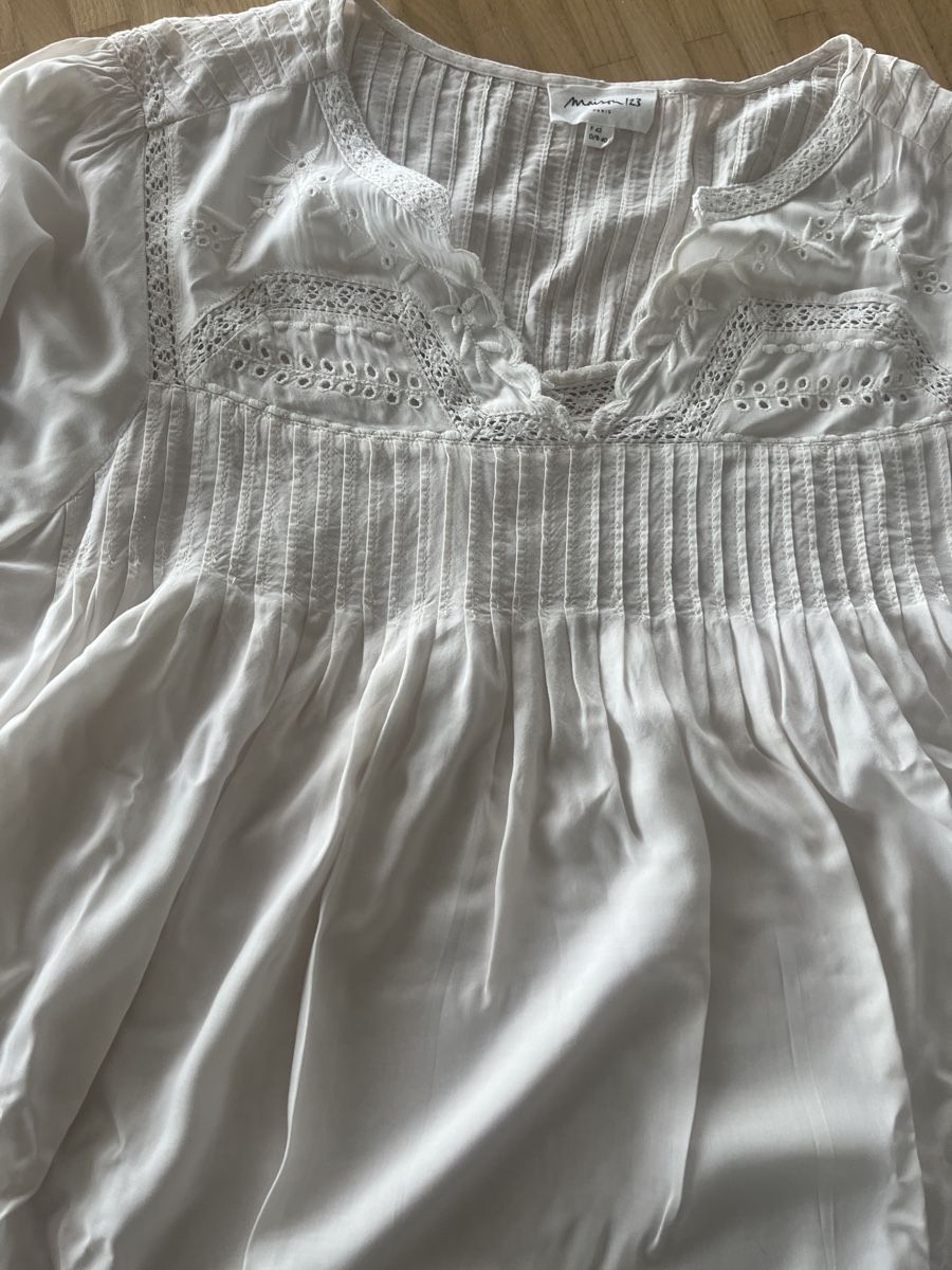 Maison 123 Chemisiers: Maison 123 Bluse Creme‼️ein Artikel gratis dazu – D'occasion à St. Gallen par elli18 1