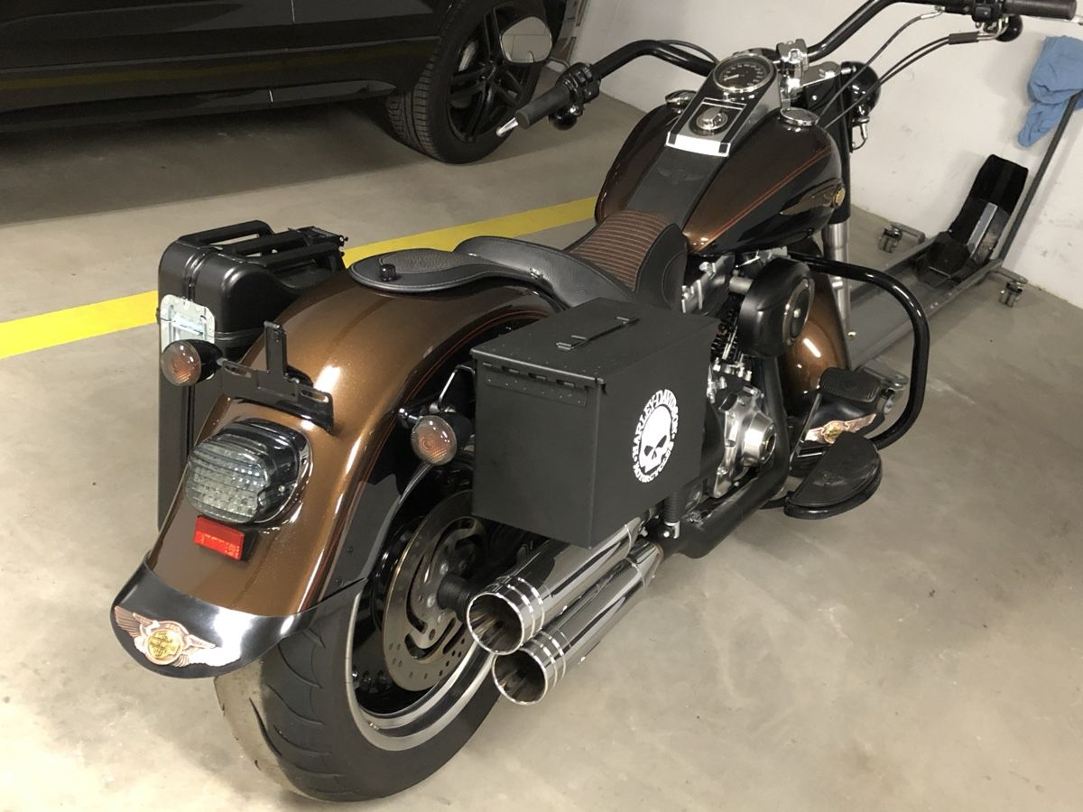 Harley-Davidson Chopper: Harley Davidson Fat Boy aniversary 110 FLSTFB – Usato da Untervaz venduto da Mazzara1 1