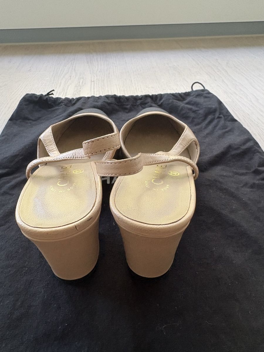Chanel Damenschuhe: Chanel Slingback Pumps in beige/schwarz – Gebraucht aus Zürich von mausi030 3