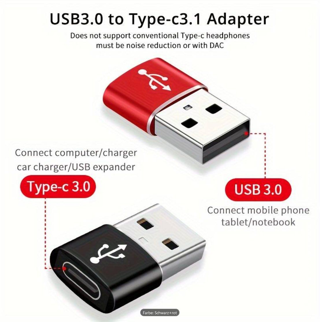 Unità & Adattatore: USB-C-Buchse Auf USB-A-Stecker-Adapter, Typ-C-auf-USB-A – Nuovo e nell'imballaggio originale da Adlikon b.Regensdf venduto da ChriZ86 8