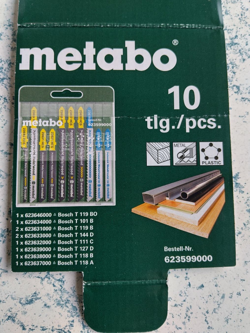 Metabo Seghe: Stichsägenblätter – Nuovo e nell'imballaggio originale da Näfels venduto da Mboenis 2