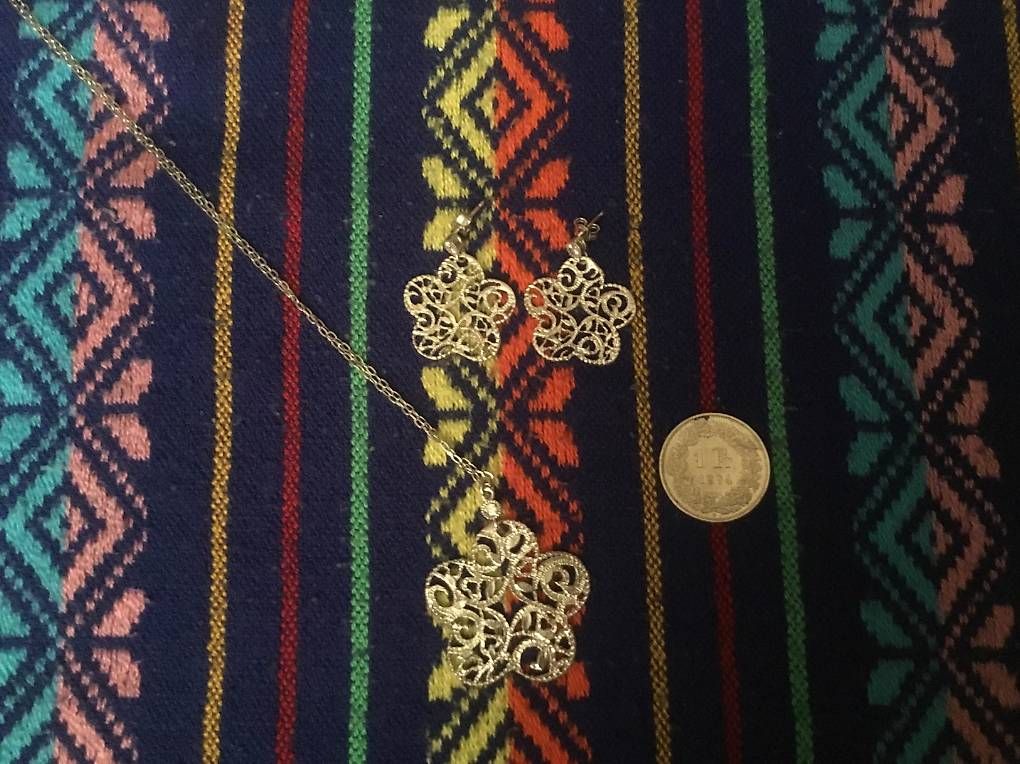 Altri gioielli: Set collana e orecchini a fiore in argento 925 – Usato da Tesserete venduto da BreezyRose 1