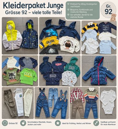 Kleiderpaket Junge – Gr. 92 | 35 Teile, guter bis neuwertig