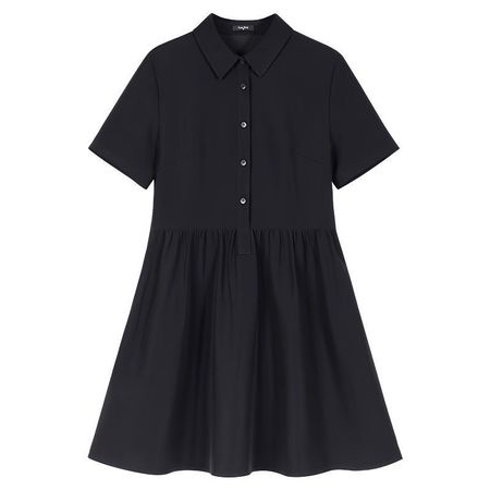 Schwarzes Hemdblusenkleid Gr. M – nur 1x getragen