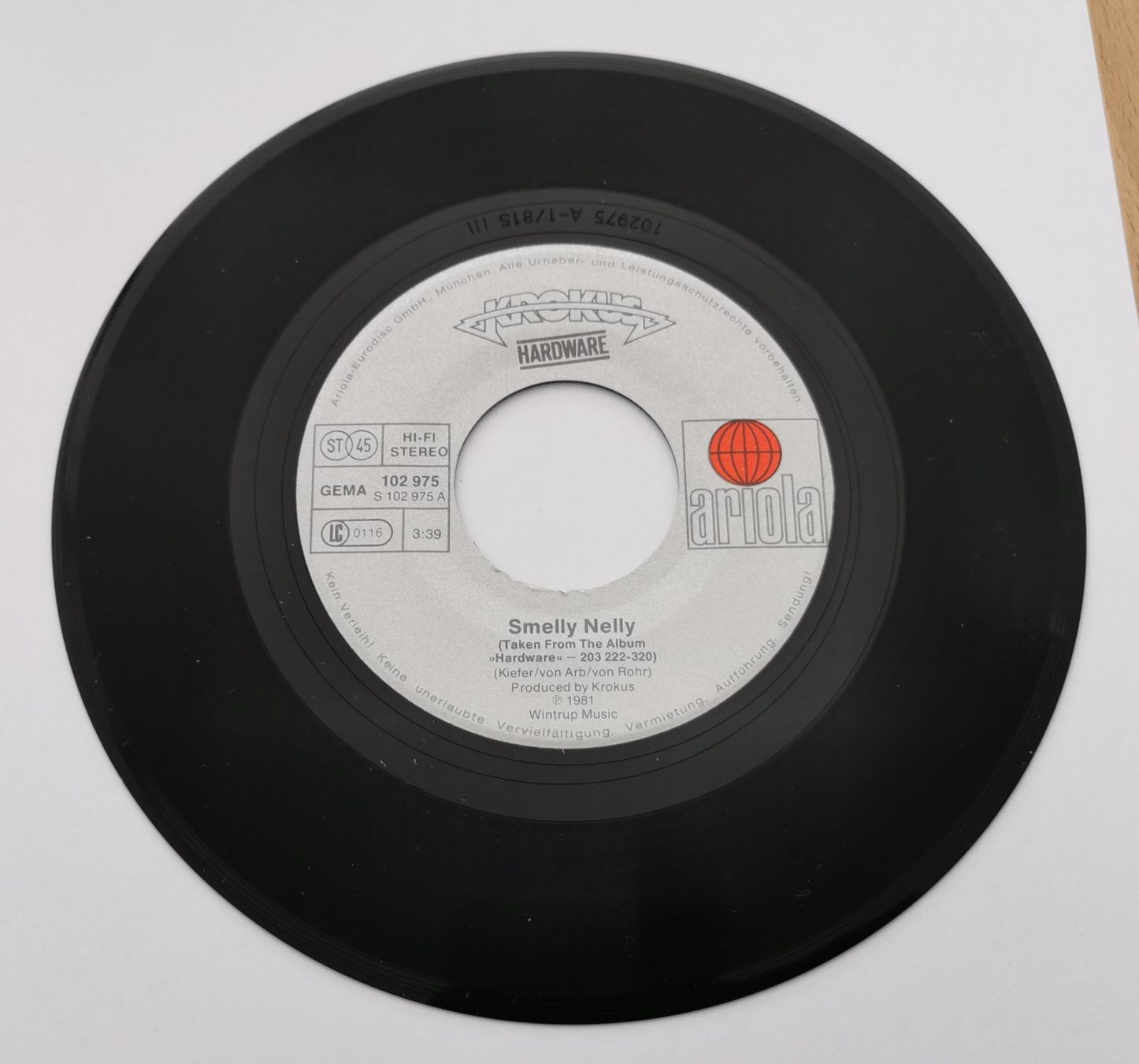 Dischi in vinile: KROKUS: Smelly Nelly 7" Single – Usato da Münchwilen TG venduto da Swb 2