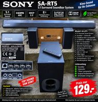 Sony HT-RT5 5.1 Heimkino Soundbar Komplettsystem