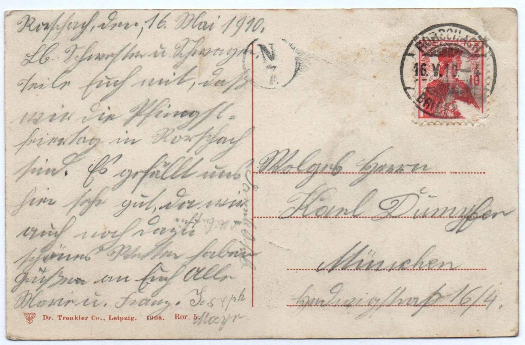 Cartoline postali: RORSCHACH Hafen - Dampfschiff - Bahnhof mit Bahn – Usato da Jona venduto da philajona 1