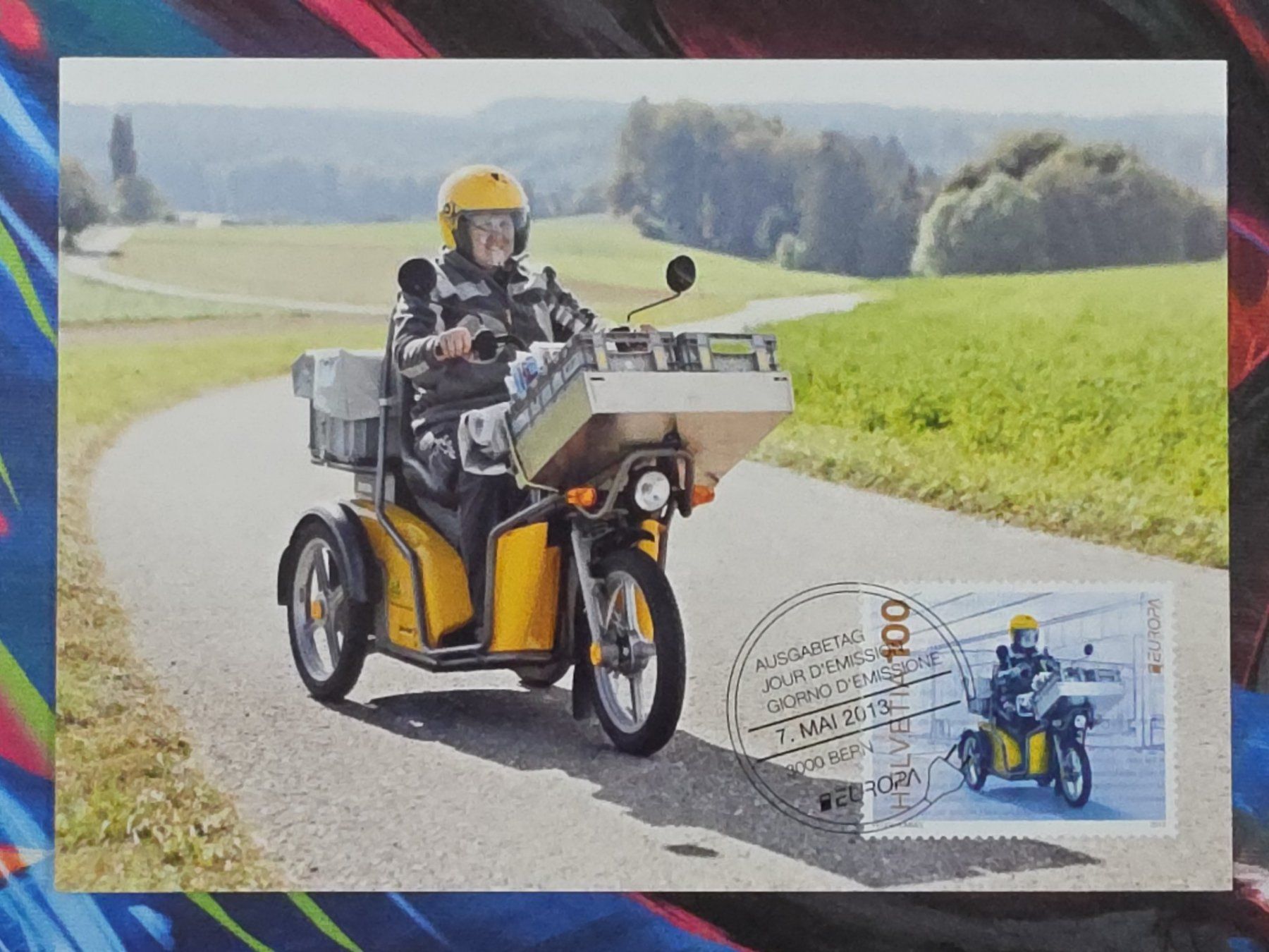 Ansichtskarten: CL26 Carte Postale + Timbre Suisse 2013 – Gebraucht aus Cousset von Patrick_Collections
