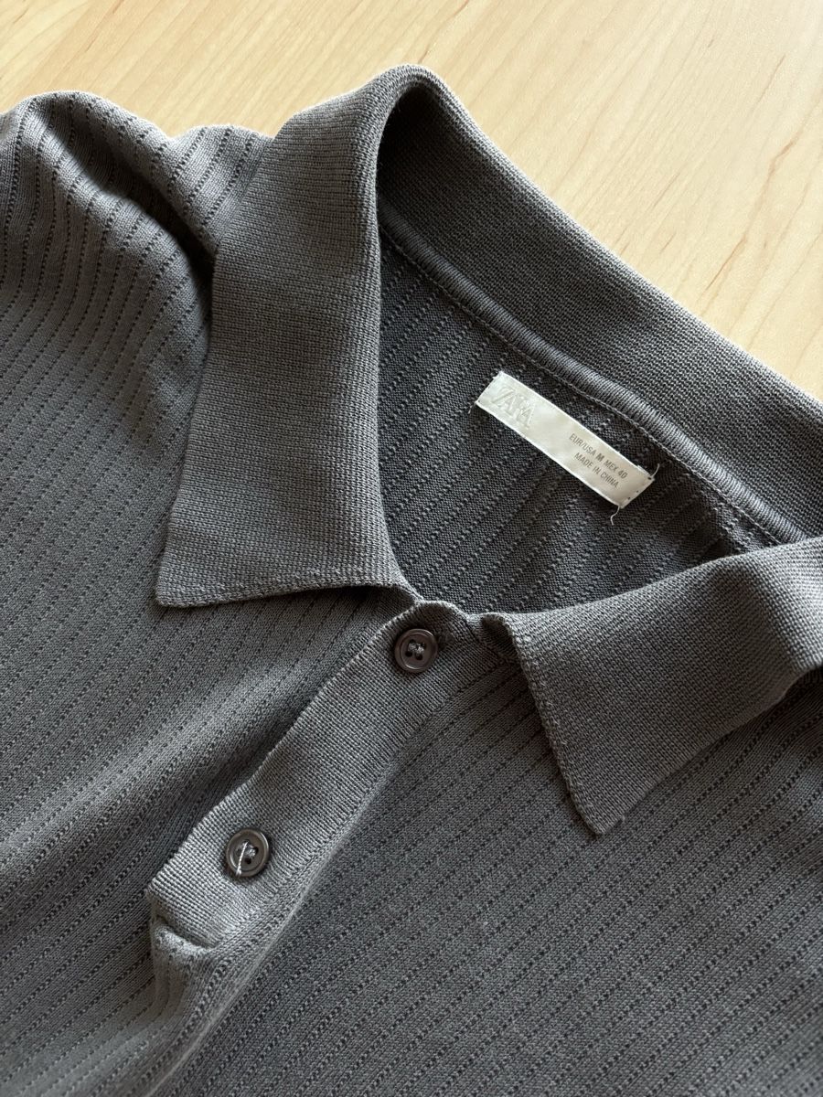 Zara Magliette Polo: Polo Zara gris M – Nuovo (secondo la descrizione) da Denens venduto da RomainSecondeMain 1