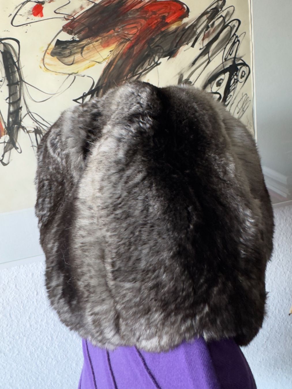 Copricapi, berretti & cappellini: Chinchilla Fur Hat With Pom Pom & matching Collar – Nuovo (secondo la descrizione) da Birsfelden venduto da Brut 3