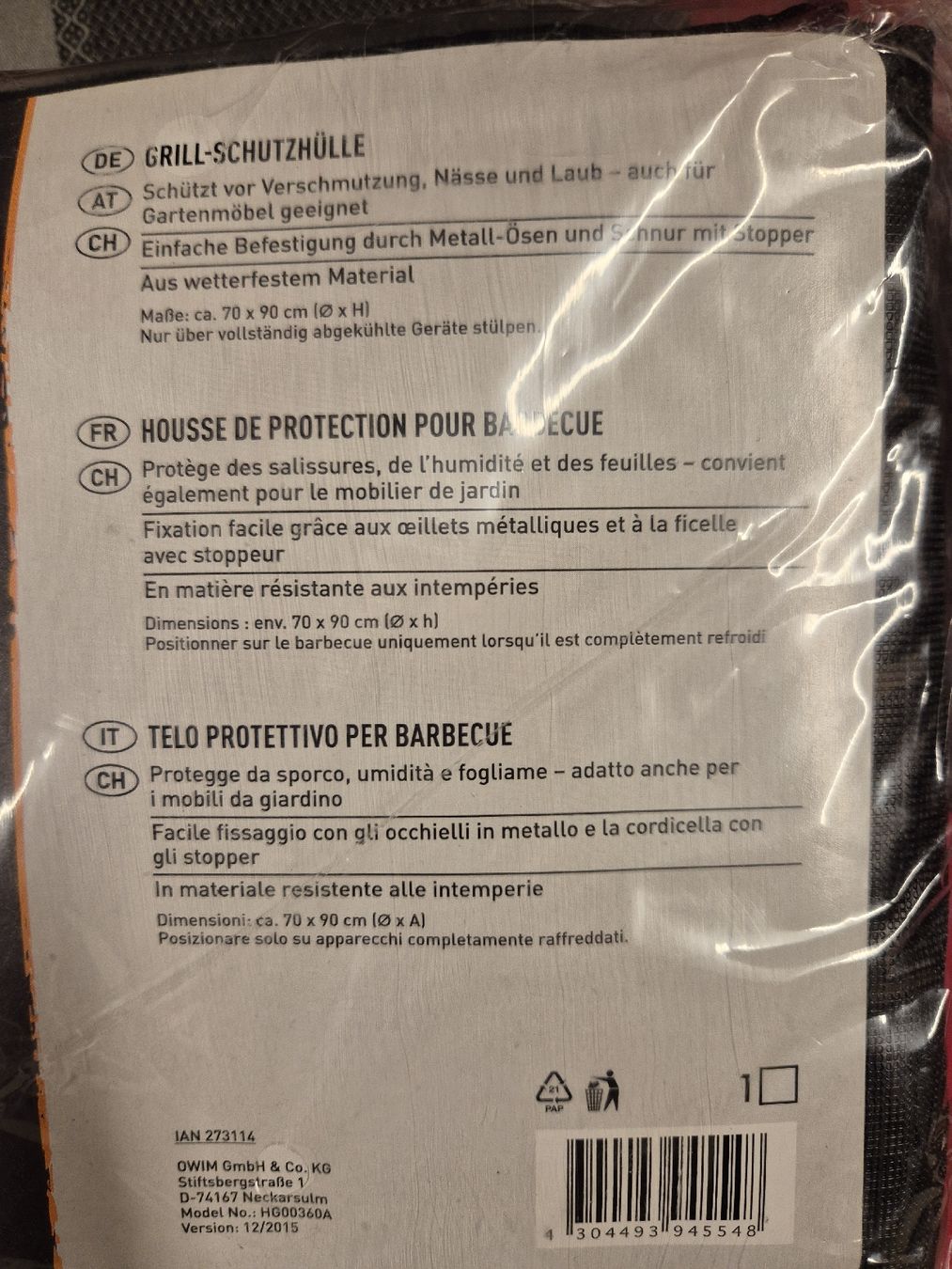 Griglie: Grillhaube  – Nuovo (secondo la descrizione) da Würenlingen venduto da kuh33 1