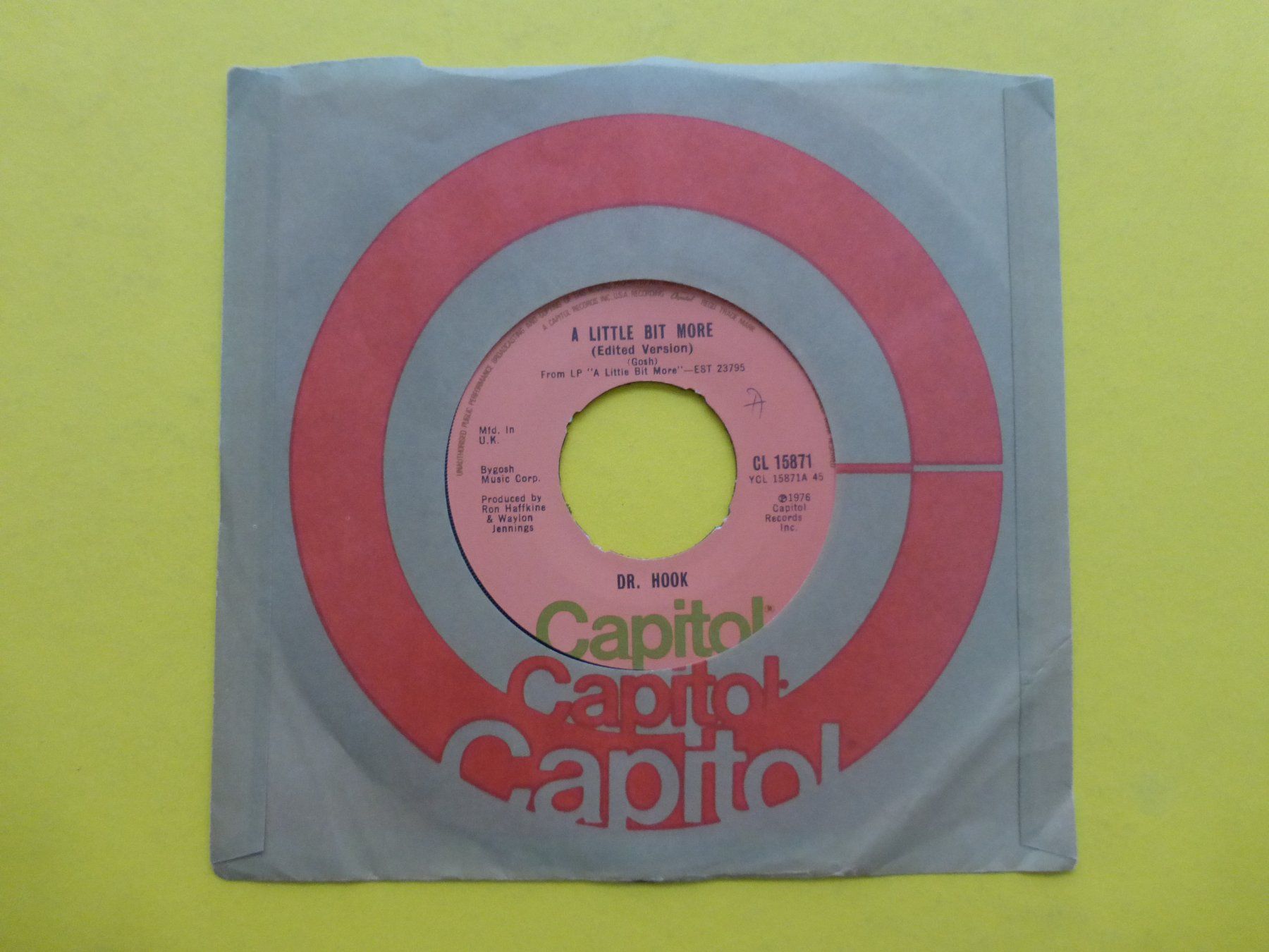 Dischi in vinile: Dr. Hook – A Little Bit More (Edited Version) – Usato da Zürich venduto da Swiss57