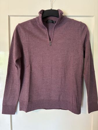 Calvin Klein Collection Merino Half-Zip Pullover, Size M