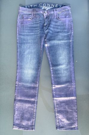 FAITH CONNECTION Jeans Gr. 29“, pinker Metallglanz - NEU