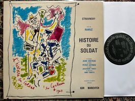 Stravinsky Markevitch Histoire Du Soldat LP GEWASCHEN  TOP
