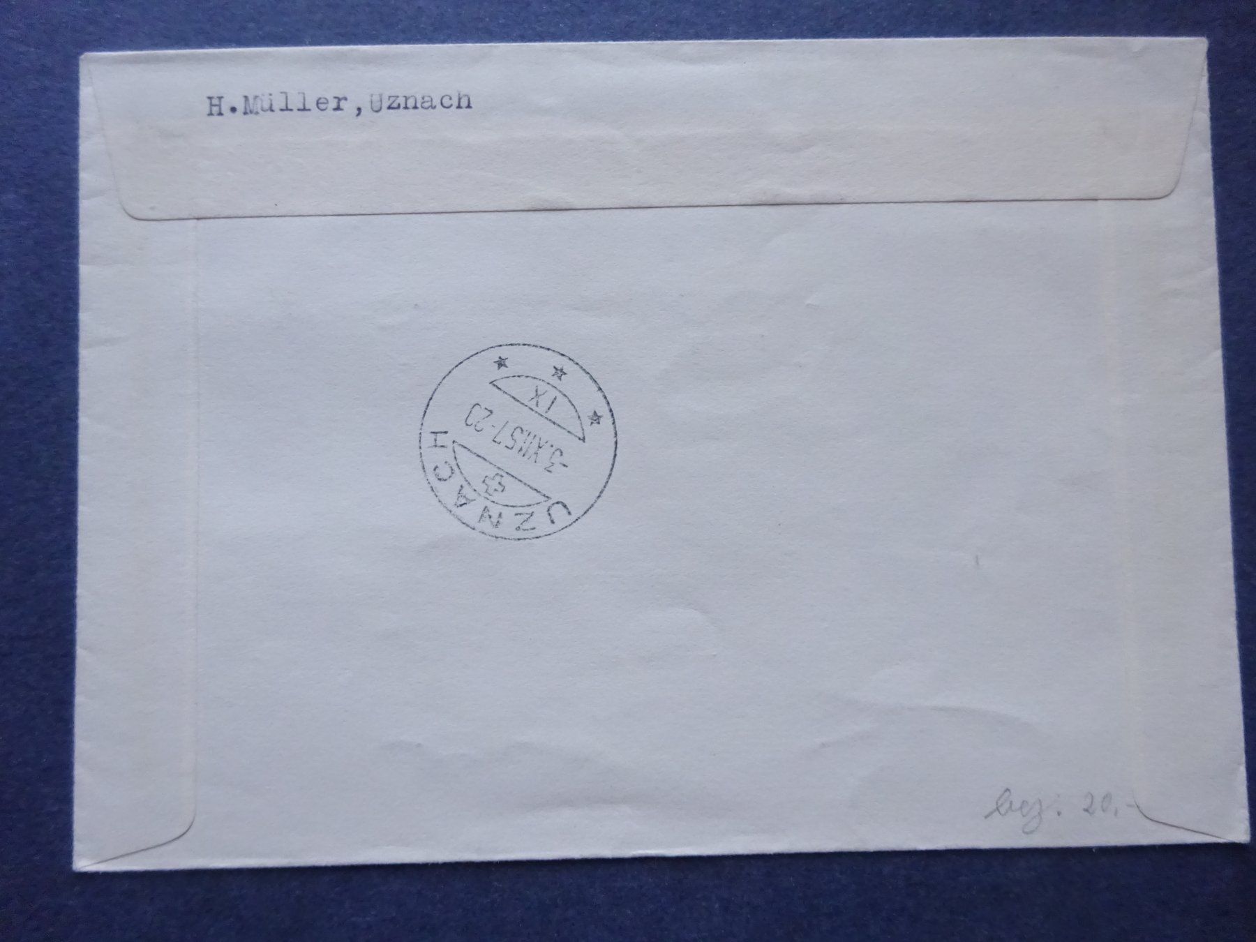 Alle Briefmarken: 1957 Pro Juventute FDC – Gebraucht aus Appenzell-Steinegg von adi1975 2