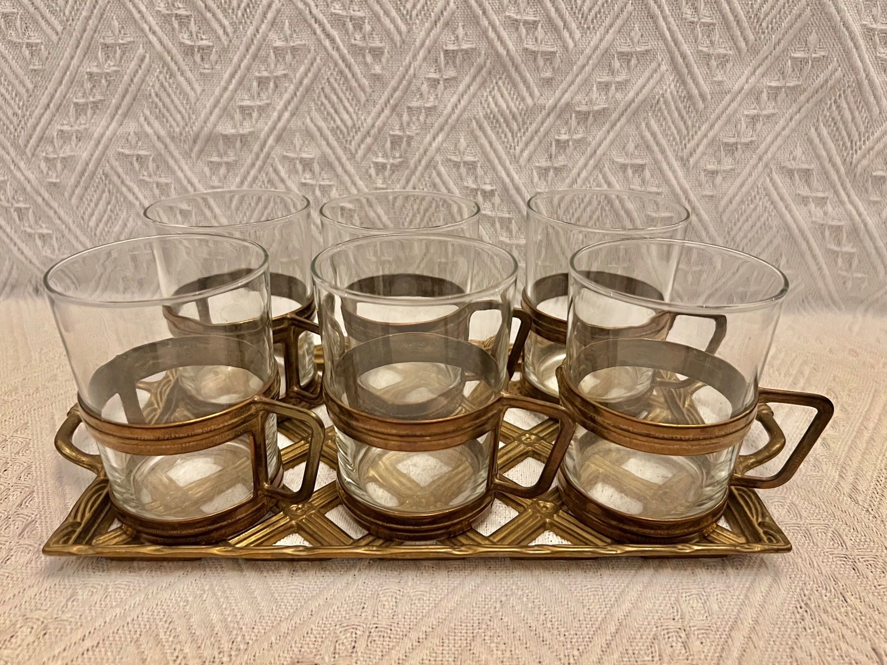 Services de table: Vintage Teeservice Messing 7 Teile – D'occasion à Frenkendorf par Only1 3
