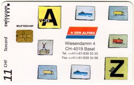 SRN Alpina - seltene Kunden Chip Taxcard